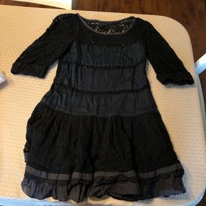 marc jacobs black lace dress